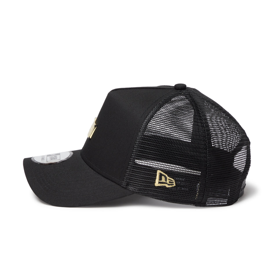 9FORTY A-Frame トラッカー Metal Plate メタルプレート  ブラック / メタリックゴールド  | NEW ERA ニューエラ公式オンラインストア