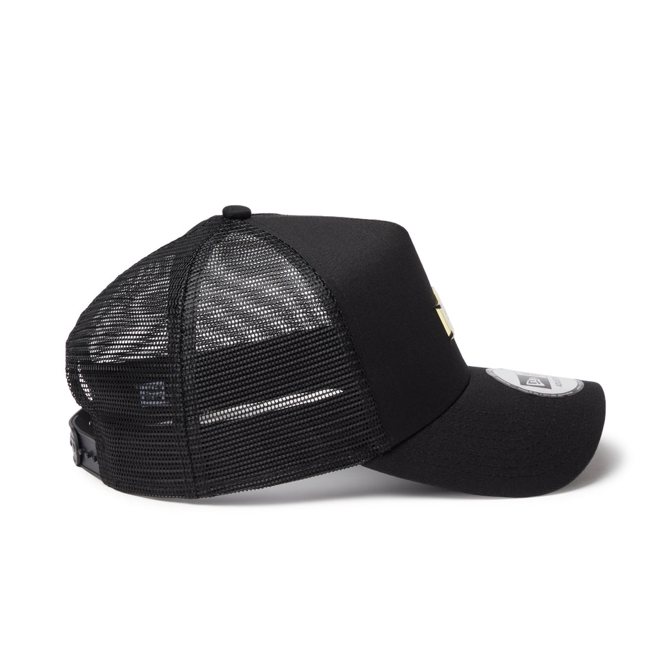 9FORTY A-Frame トラッカー Metal Plate メタルプレート  ブラック / メタリックゴールド  | NEW ERA ニューエラ公式オンラインストア