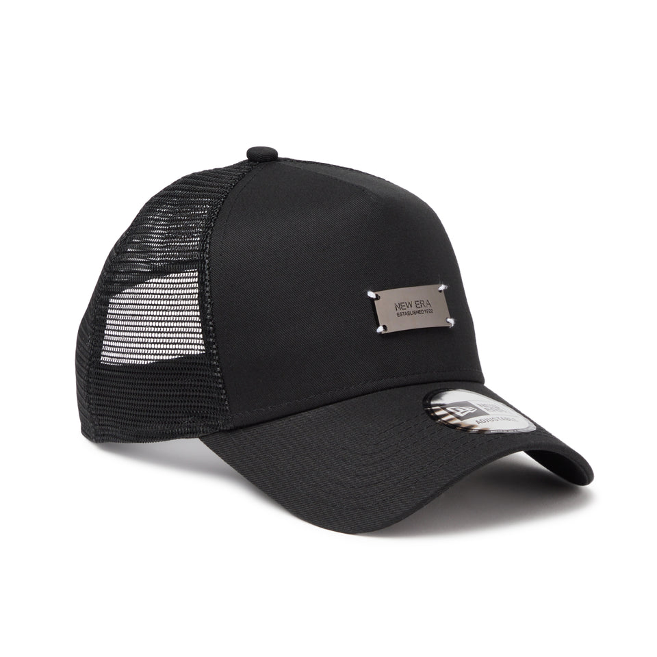 9FORTY A-Frame トラッカー Metal Plate メタルプレート  ブラック / ブラック | NEW ERA ニューエラ公式オンラインストア