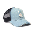 9FORTY A-Frame トラッカー MLB Damaged Cap ロサンゼルス・ドジャース ネイビー | NEW ERA ニューエラ公式オンラインストア