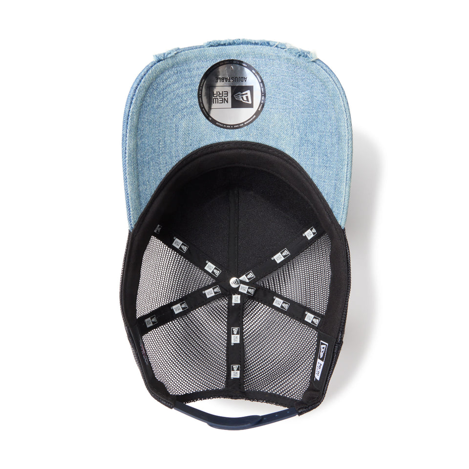 9FORTY A-Frame トラッカー MLB Damaged Cap ロサンゼルス・ドジャース ネイビー | NEW ERA ニューエラ公式オンラインストア
