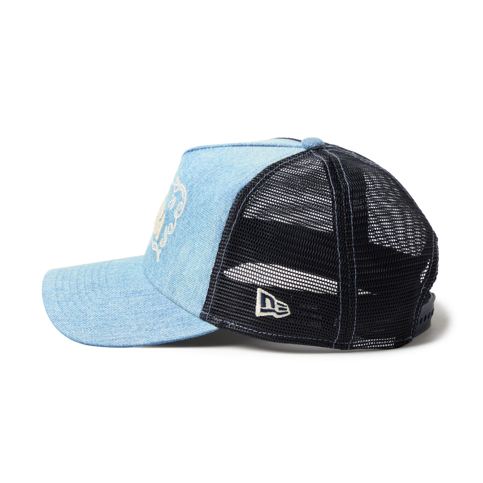 9FORTY A-Frame トラッカー Frame Logo フレームロゴ ウォッシュドデニム | NEW ERA ニューエラ公式オンラインストア