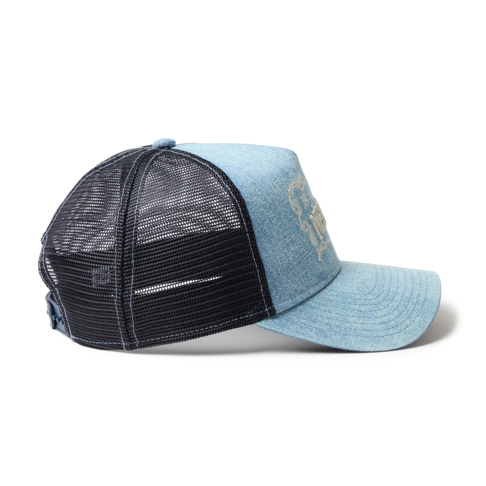 9FORTY A-Frame トラッカー Frame Logo フレームロゴ ウォッシュドデニム | NEW ERA ニューエラ公式オンラインストア