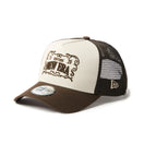 9FORTY A-Frame トラッカー Frame Logo フレームロゴ ストーン/ウォルナット | NEW ERA ニューエラ公式オンラインストア