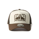 9FORTY A-Frame トラッカー Frame Logo フレームロゴ ストーン/ウォルナット | NEW ERA ニューエラ公式オンラインストア