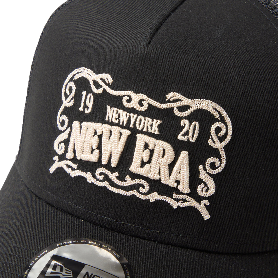 9FORTY A-Frame トラッカー Frame Logo フレームロゴ ブラック | NEW ERA ニューエラ公式オンラインストア