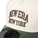 9FORTY A-Frame トラッカー College Logo クローム/カーキ/ウッドランドカモ | NEW ERA ニューエラ公式オンラインストア