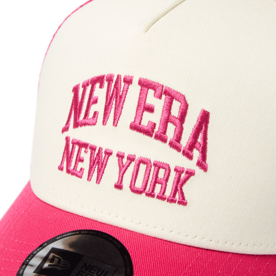 9FORTY A-Frame トラッカー College Logo クロームホワイト/ピンクレモネード/ブライトローズ | NEW ERA ニューエラ公式オンラインストア