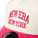 9FORTY A-Frame トラッカー College Logo クロームホワイト/ピンクレモネード/ブライトローズ | NEW ERA ニューエラ公式オンラインストア
