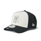9FORTY A-Frame MLB パール バッジ Pearl Badge ニューヨーク・ヤンキース ブラック/クロームホワイト | NEW ERA ニューエラ公式オンラインストア