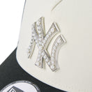 9FORTY A-Frame MLB パール バッジ Pearl Badge ニューヨーク・ヤンキース ブラック/クロームホワイト | NEW ERA ニューエラ公式オンラインストア