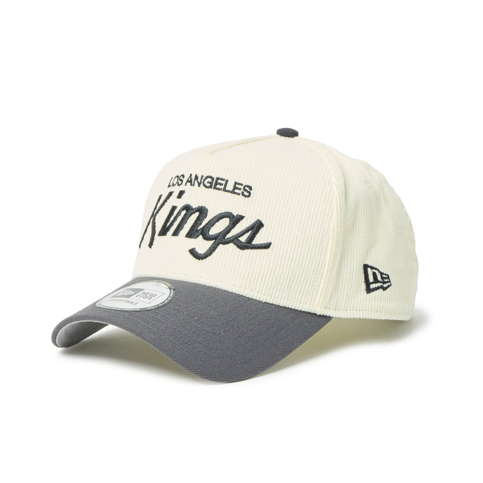 9FORTY A-Frame ロサンゼルス・キングス Summer Corduroy サマーコーデュロイ クロームホワイト/グラファイト | NEW ERA ニューエラ公式オンラインストア