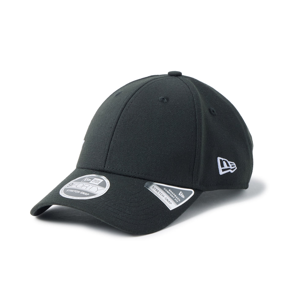 9FORTY Stretch Series Big Script Logo ブラック | NEW ERA ニューエラ公式オンラインストア