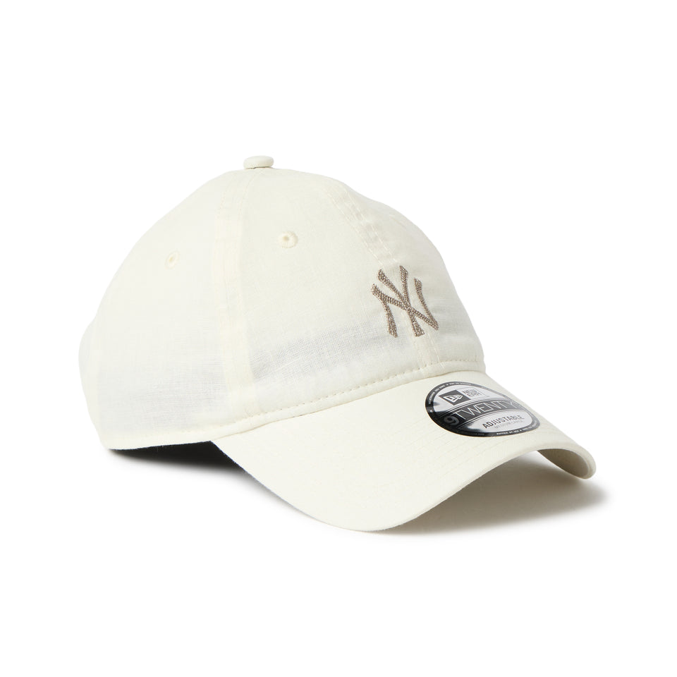 9TWENTY Cotton Linen コットンリネン ニューヨーク・ヤンキース オフアイボリー | NEW ERA ニューエラ公式オンラインストア