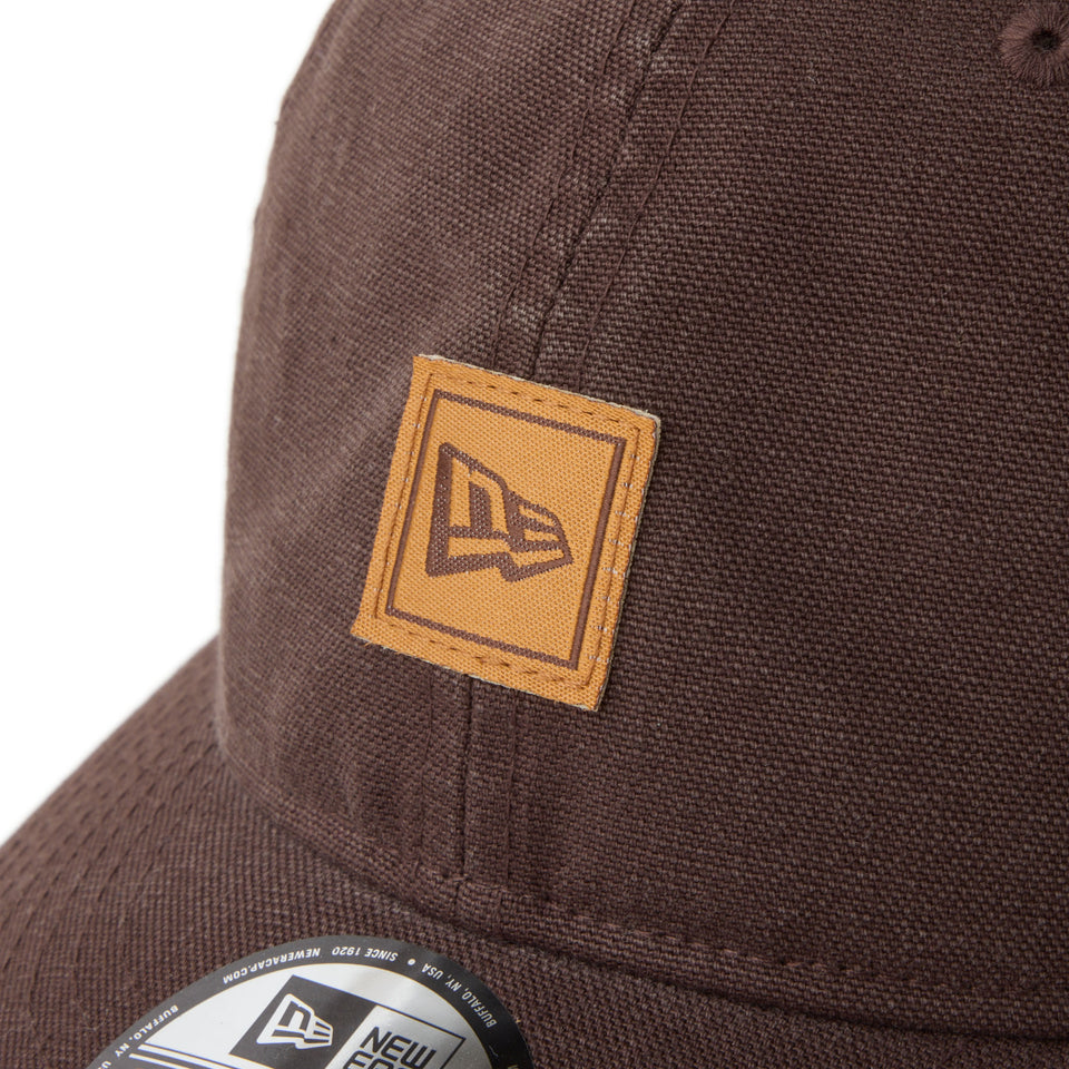 9THIRTY フラッグロゴ ウーブンパッチ Washed Duck ブラウンスエード | NEW ERA ニューエラ公式オンラインストア