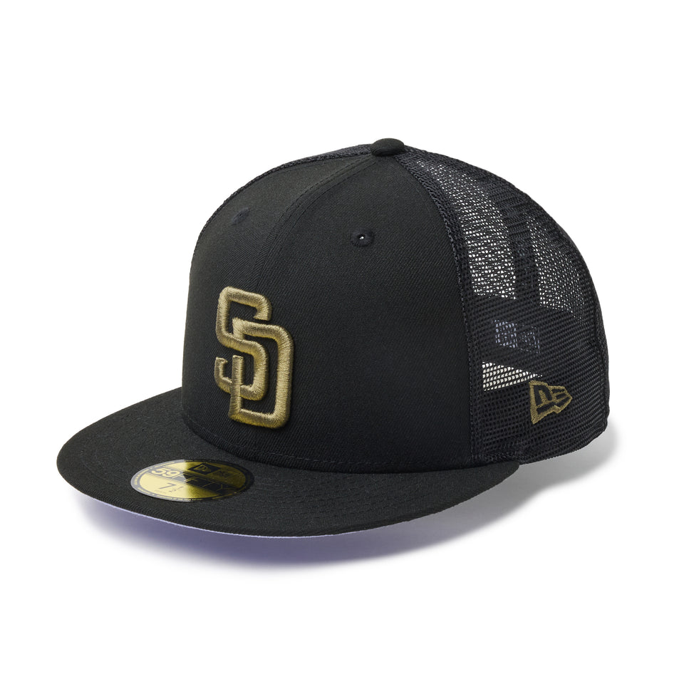 59FIFTY トラッカー サンディエゴ・パドレス Hydrangea ブラック