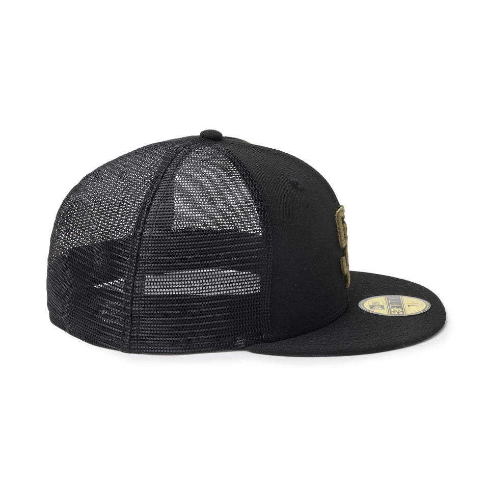 59FIFTY トラッカー サンディエゴ・パドレス Hydrangea ブラック | NEW ERA ニューエラ公式オンラインストア