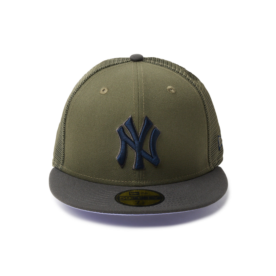 59FIFTY トラッカー ニューヨーク・ヤンキース Hydrangea ニューオリーブ/ダークピューター | NEW ERA ニューエラ公式オンラインストア