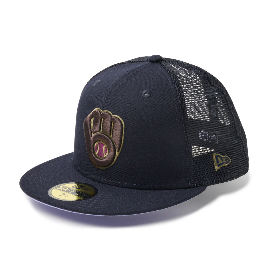 59FIFTY トラッカー ミルウォーキー・ブリュワーズ Hydrangea ネイビー