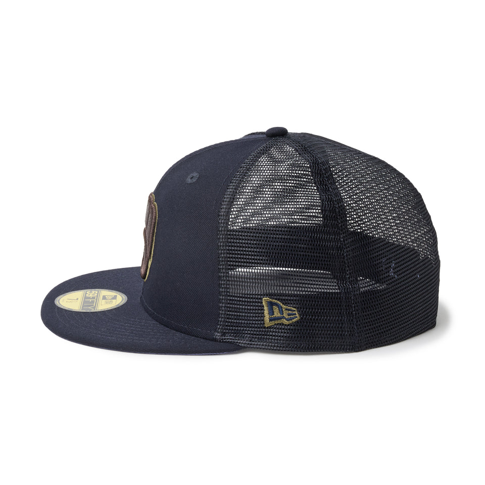 59FIFTY トラッカー ミルウォーキー・ブリュワーズ Hydrangea ネイビー