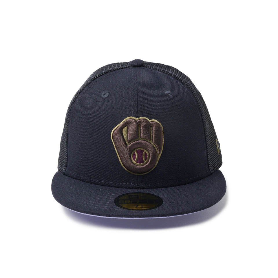 59FIFTY トラッカー ミルウォーキー・ブリュワーズ Hydrangea ネイビー | NEW ERA ニューエラ公式オンラインストア