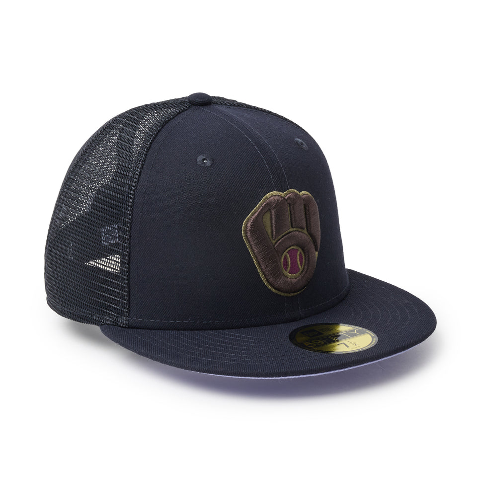 59FIFTY トラッカー ミルウォーキー・ブリュワーズ Hydrangea ネイビー | NEW ERA ニューエラ公式オンラインストア