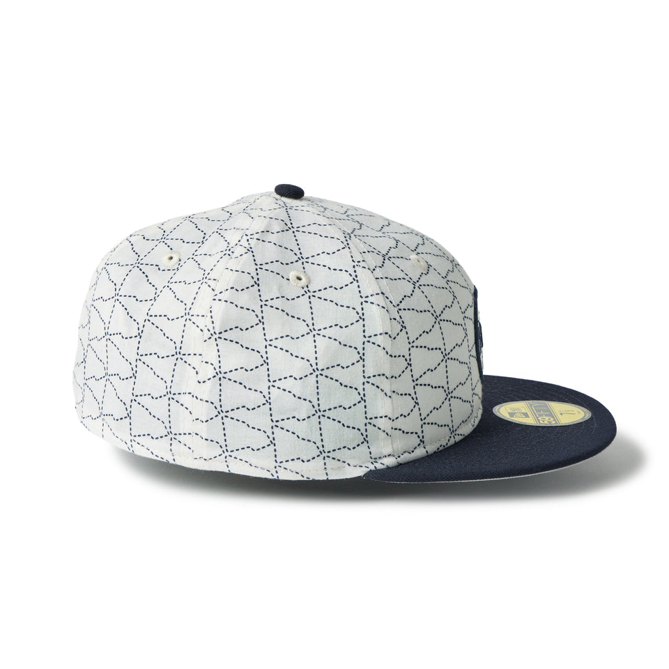 59FIFTY ソフトバックラム Soft Buckram 永楽屋 Eirakuya クロームホワイト/ネイビー | NEW ERA ニューエラ公式オンラインストア