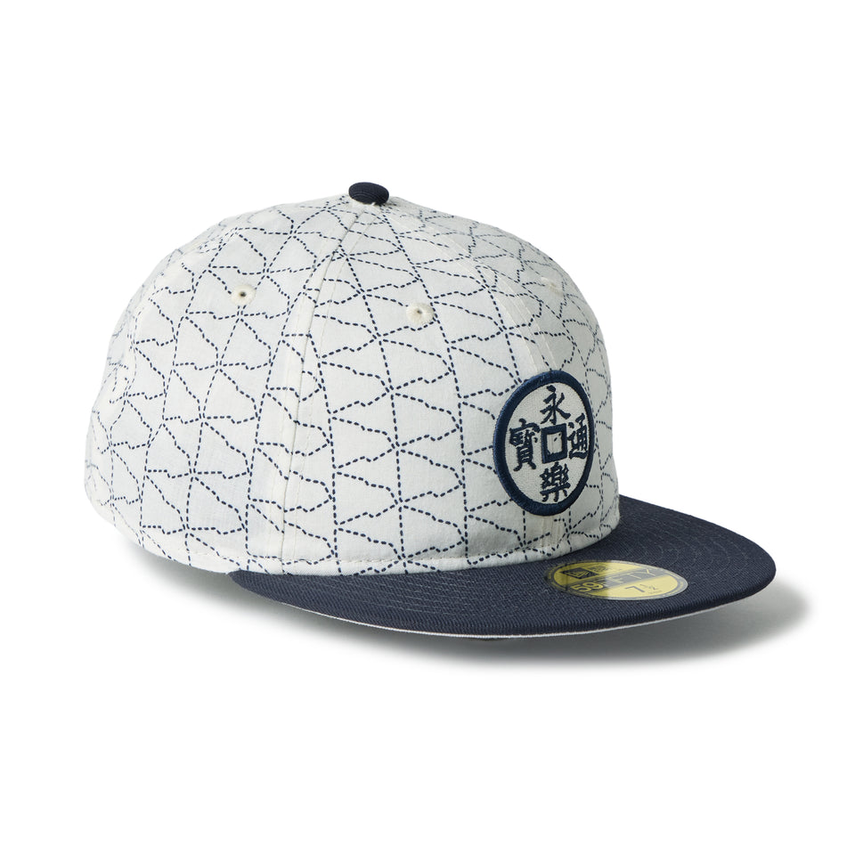 59FIFTY ソフトバックラム Soft Buckram 永楽屋 Eirakuya クロームホワイト/ネイビー | NEW ERA ニューエラ公式オンラインストア