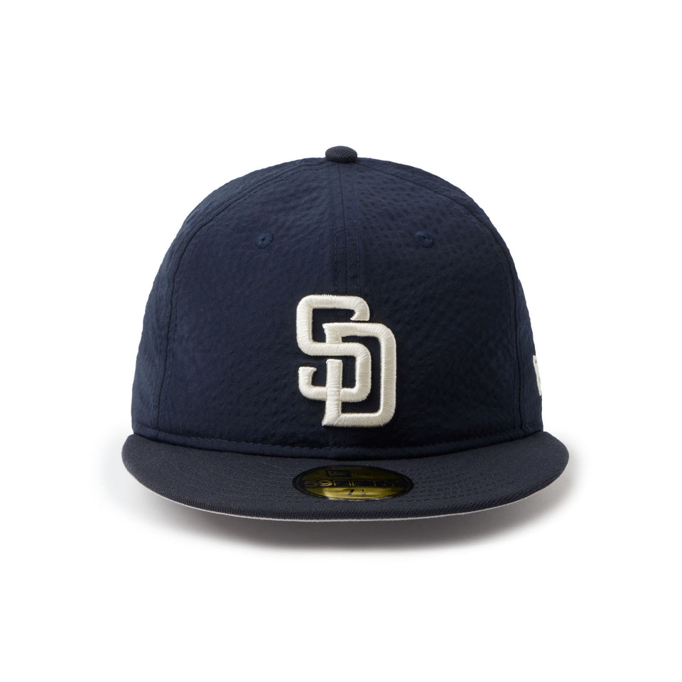 59FIFTY Soft Buckram MLB シアサッカー Seersucker サンディエゴ・パドレス ネイビー | NEW ERA ニューエラ公式オンラインストア