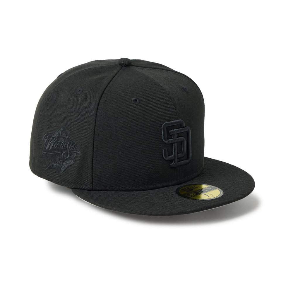 59FIFTY Tonal Logo サンディエゴ・パドレス ブラック | NEW ERA ニューエラ公式オンラインストア