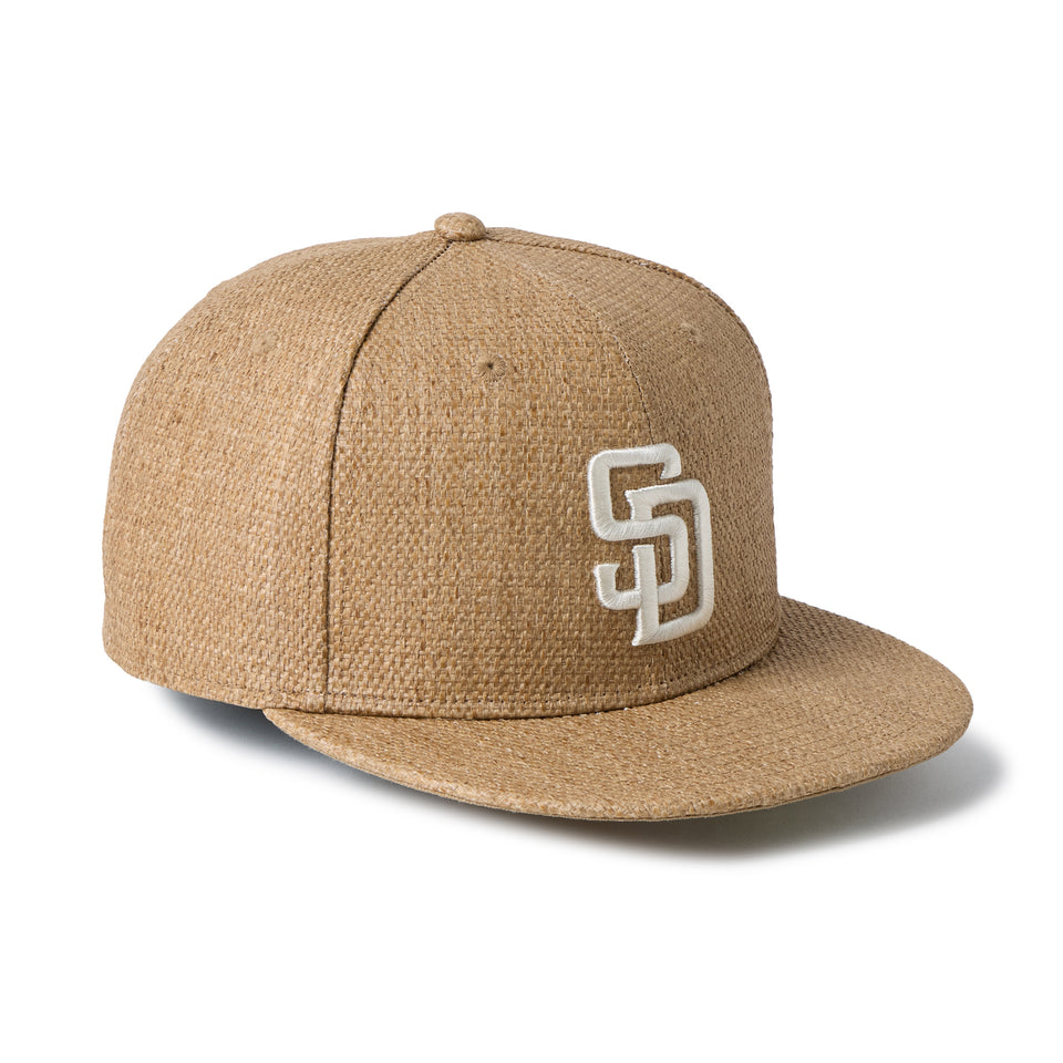 59FIFTY サンディエゴ・パドレス Paper Straw カーキ | NEW ERA ニューエラ公式オンラインストア