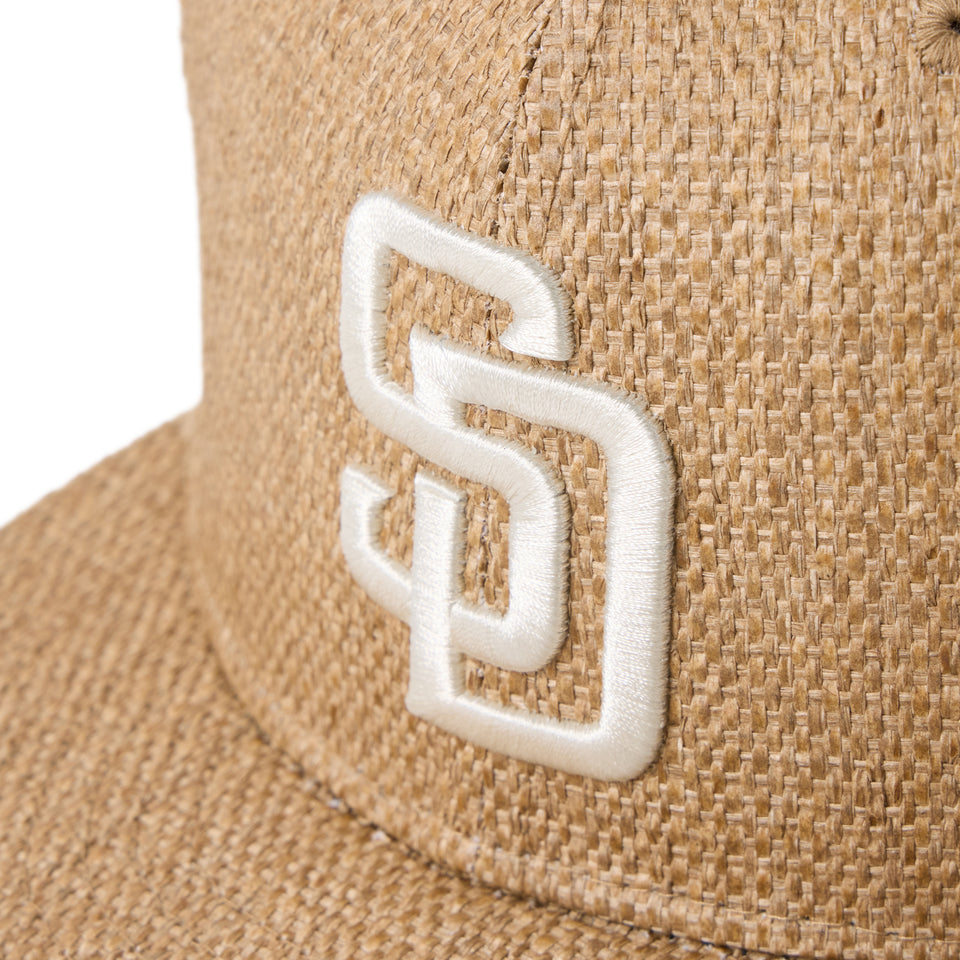 59FIFTY サンディエゴ・パドレス Paper Straw カーキ | NEW ERA ニューエラ公式オンラインストア