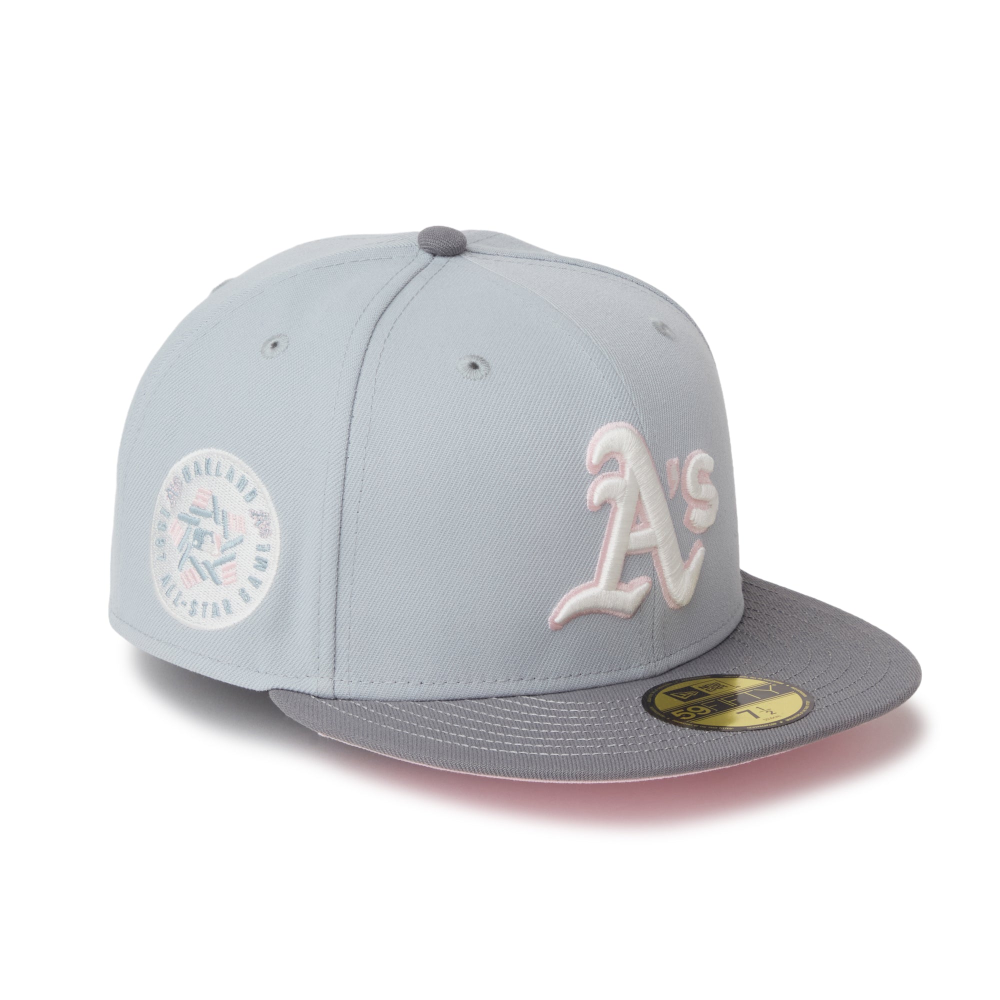 59FIFTY Sakuranagashi 桜流し オークランド・アスレチックス グレー