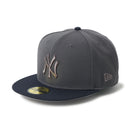 59FIFTY Tonal Logo ニューヨーク・ヤンキース ダークグラファイト/ネイビー | NEW ERA ニューエラ公式オンラインストア
