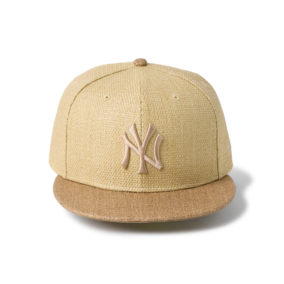 59FIFTY ニューヨーク・ヤンキース Paper Straw ナチュラル/カーキ | NEW ERA ニューエラ公式オンラインストア