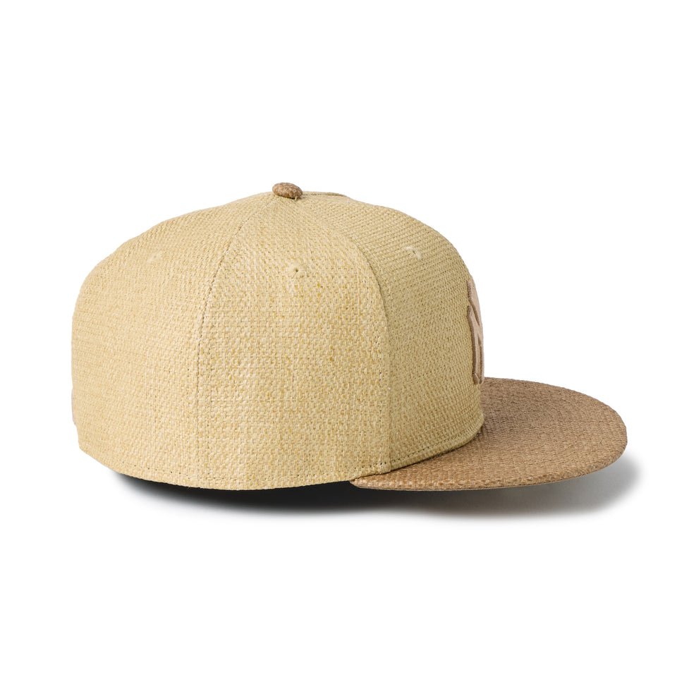 59FIFTY ニューヨーク・ヤンキース Paper Straw ナチュラル/カーキ