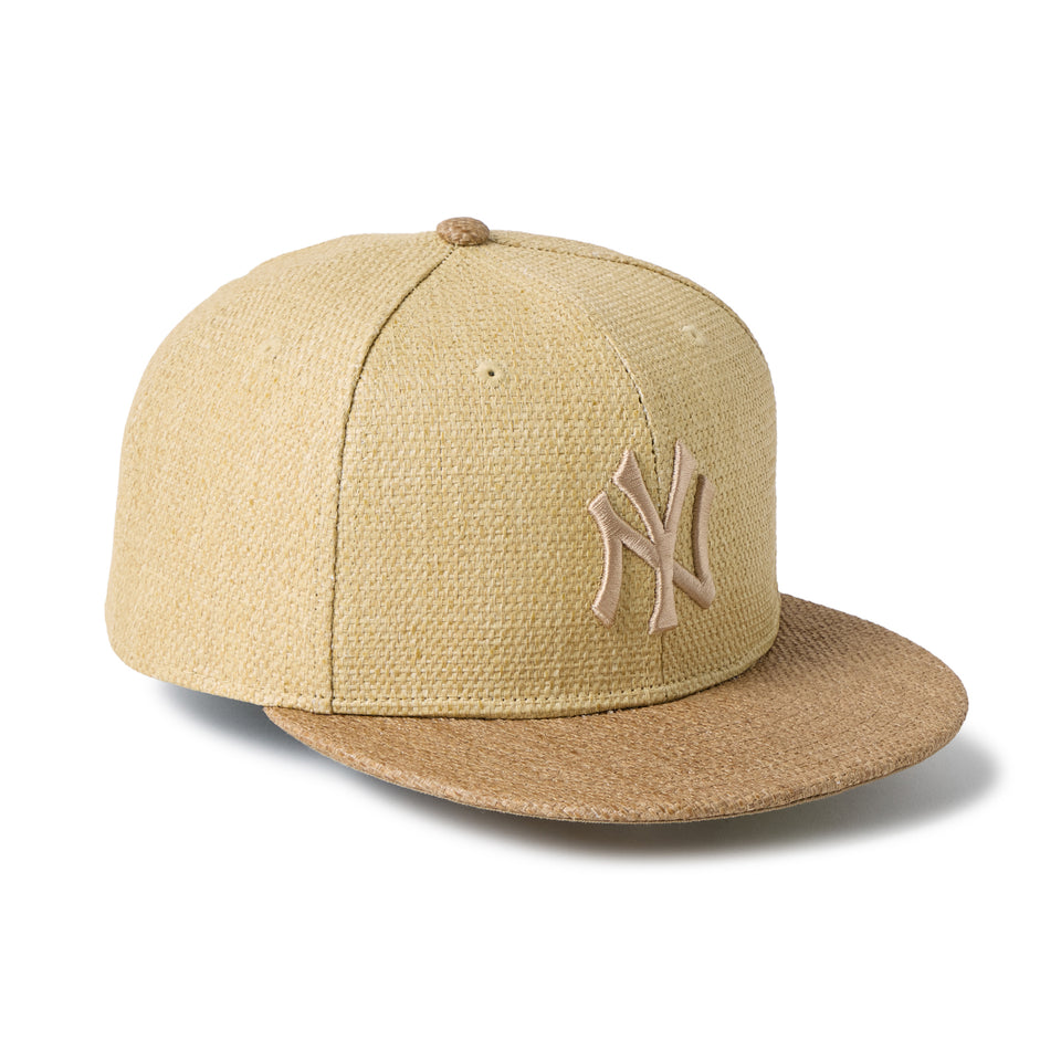 59FIFTY ニューヨーク・ヤンキース Paper Straw ナチュラル/カーキ | NEW ERA ニューエラ公式オンラインストア