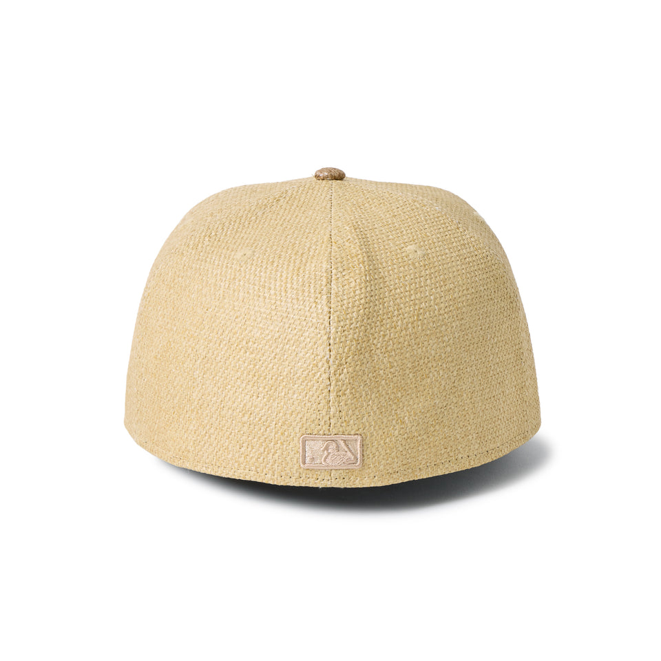 59FIFTY ニューヨーク・ヤンキース Paper Straw ナチュラル/カーキ | NEW ERA ニューエラ公式オンラインストア