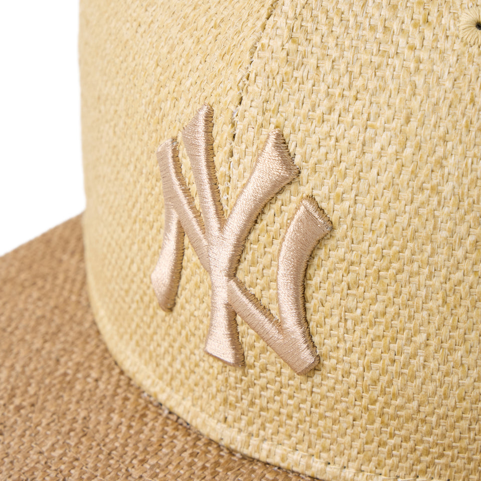59FIFTY ニューヨーク・ヤンキース Paper Straw ナチュラル/カーキ | NEW ERA ニューエラ公式オンラインストア