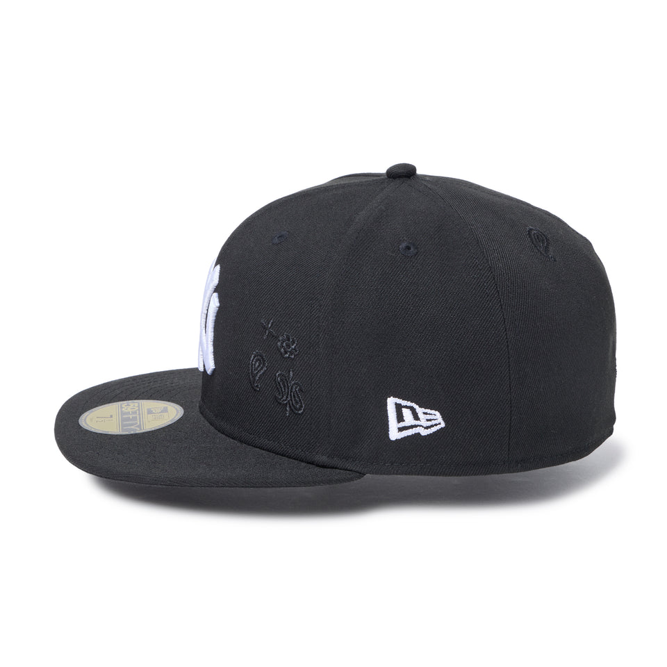 59FIFTY Paisley Embroidery ニューヨーク・ヤンキース ブラック