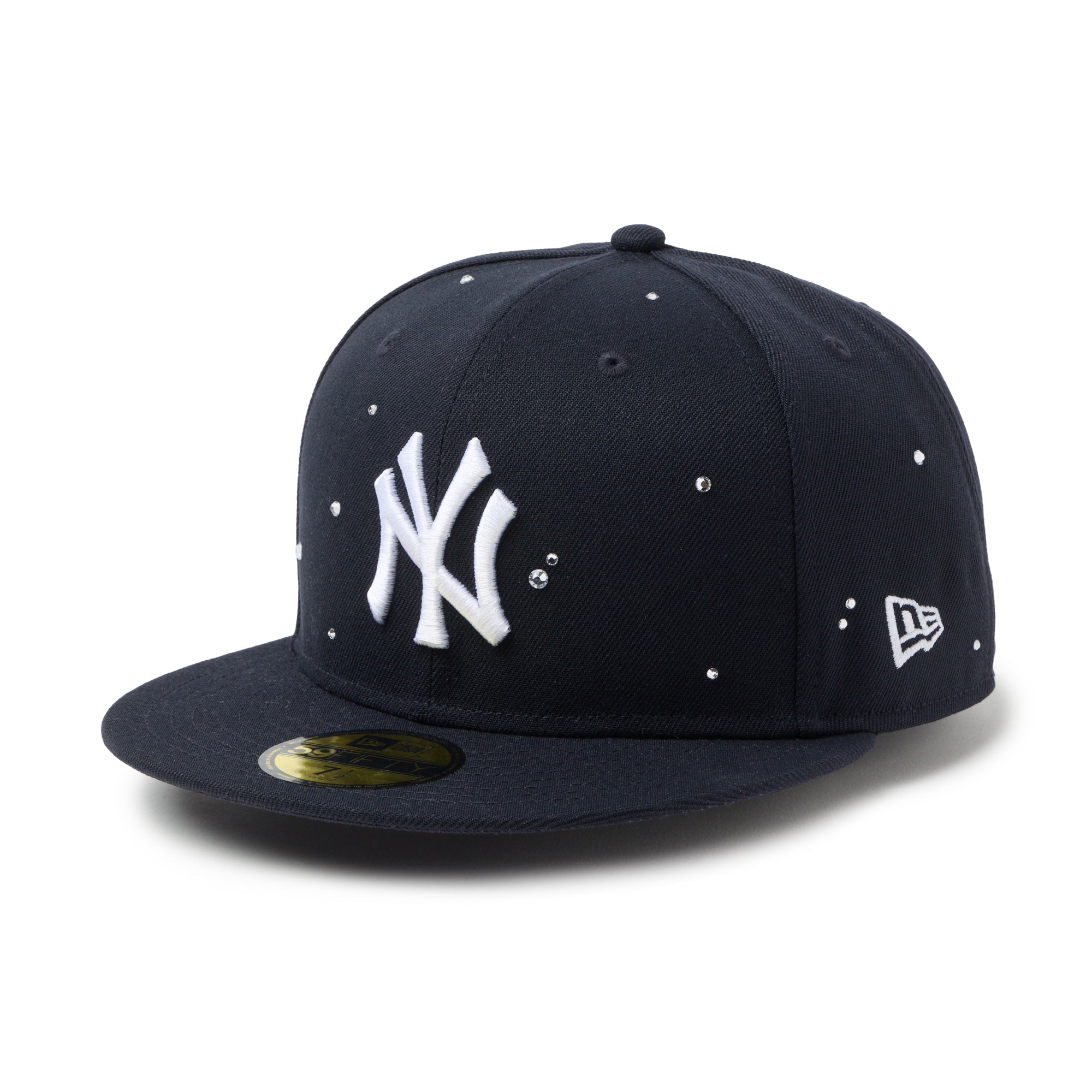 FR2 NEW ERA ニューヨークヤンキース キャップラインストーン 59FIFTY Night Out ラインストーン ニューヨーク・ヤンキース ネイビー