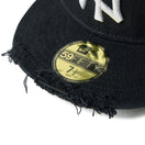 59FIFTY MLB Damaged Cap ニューヨーク・ヤンキース ブラック | NEW ERA ニューエラ公式オンラインストア