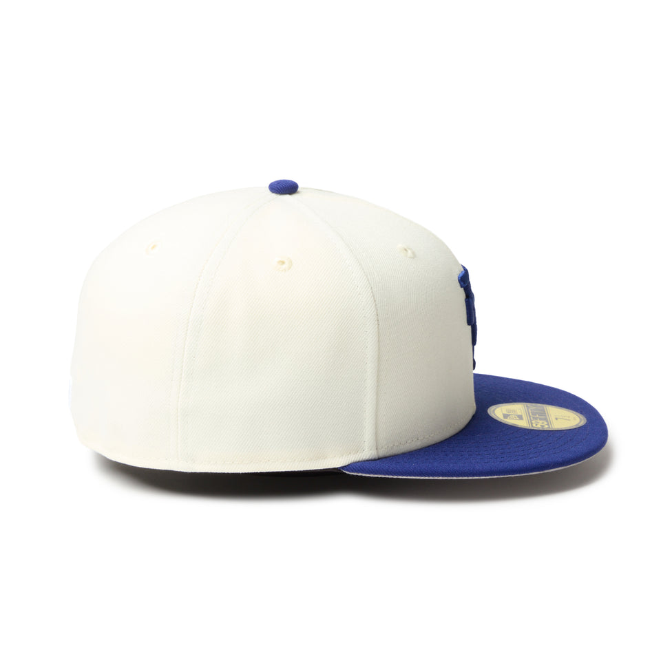 59FIFTY MLB Upside Down ロサンゼルス・ドジャース クロームホワイト/ダークロイヤル | NEW ERA ニューエラ公式オンラインストア