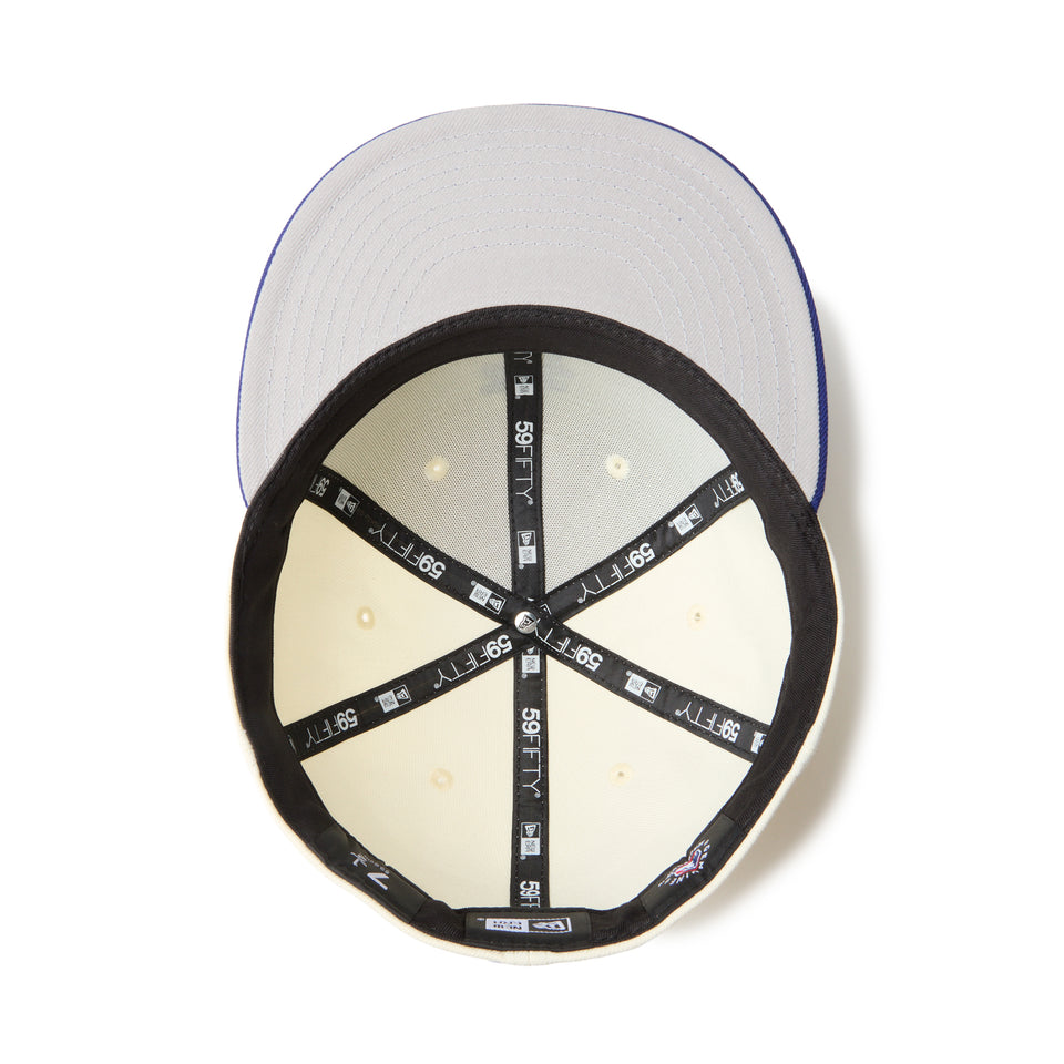 59FIFTY MLB Upside Down ロサンゼルス・ドジャース クロームホワイト/ダークロイヤル | NEW ERA ニューエラ公式オンラインストア