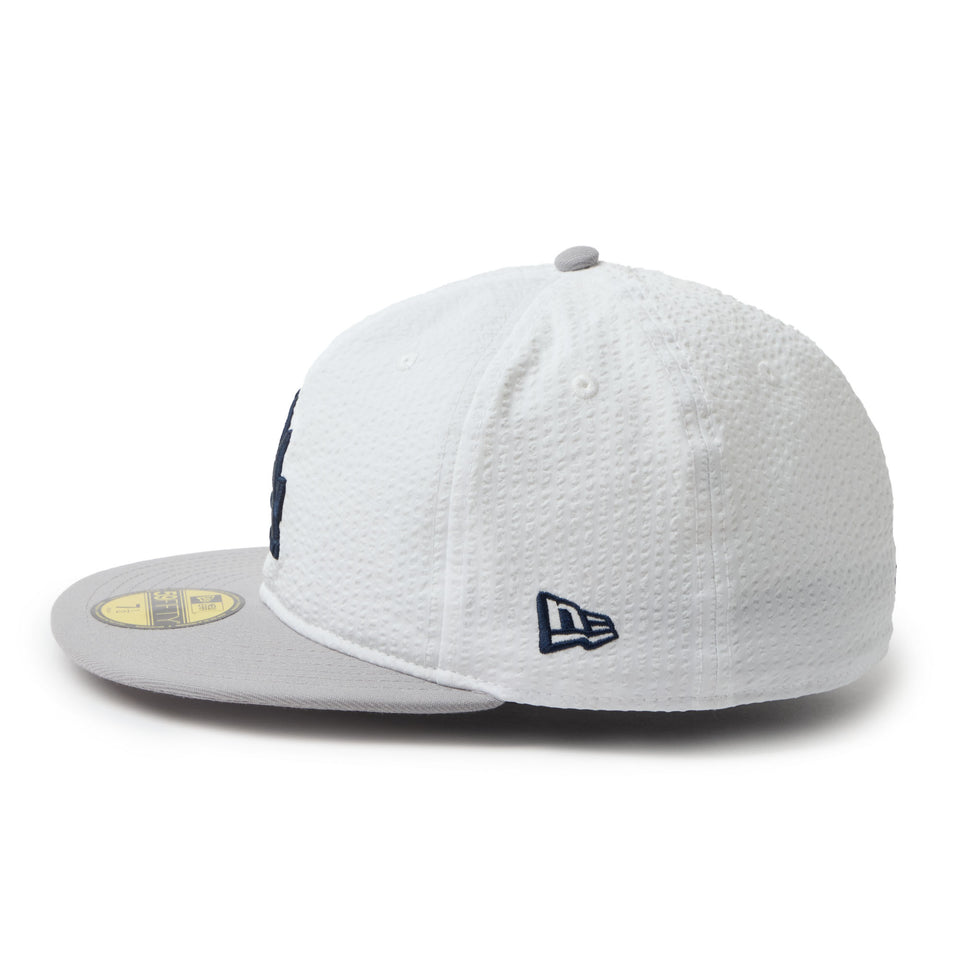 59FIFTY Soft Buckram MLB シアサッカー Seersucker ロサンゼルス・ドジャース ホワイト/グレー | NEW ERA ニューエラ公式オンラインストア