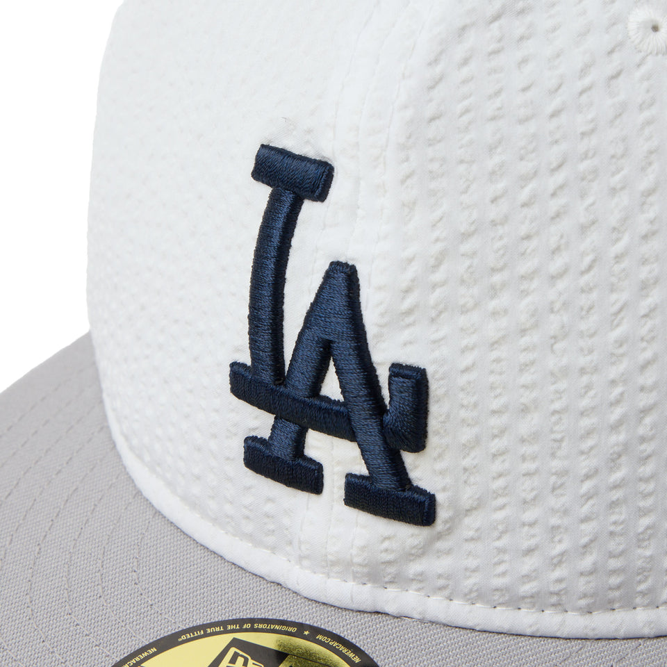 59FIFTY Soft Buckram MLB シアサッカー Seersucker ロサンゼルス・ドジャース ホワイト/グレー | NEW ERA ニューエラ公式オンラインストア
