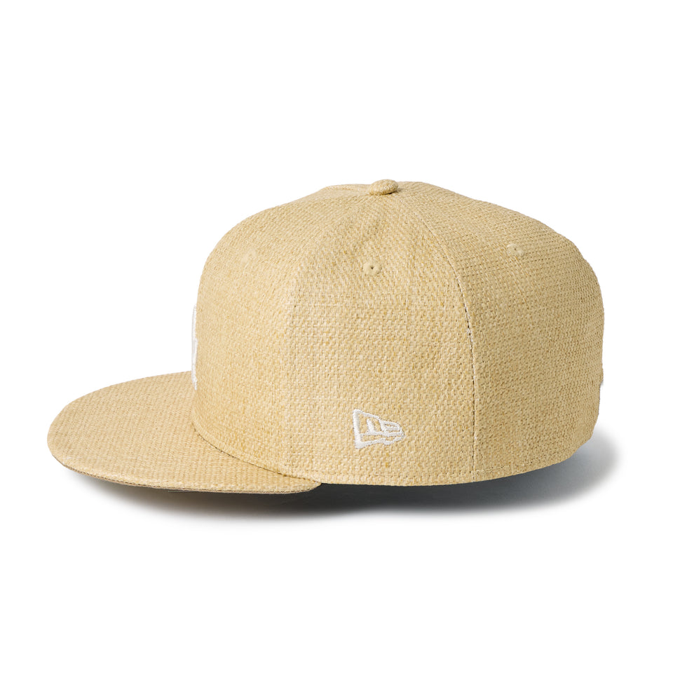 59FIFTY ロサンゼルス・ドジャース Paper Straw ナチュラル