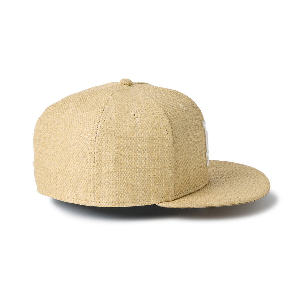 59FIFTY ロサンゼルス・ドジャース Paper Straw ナチュラル