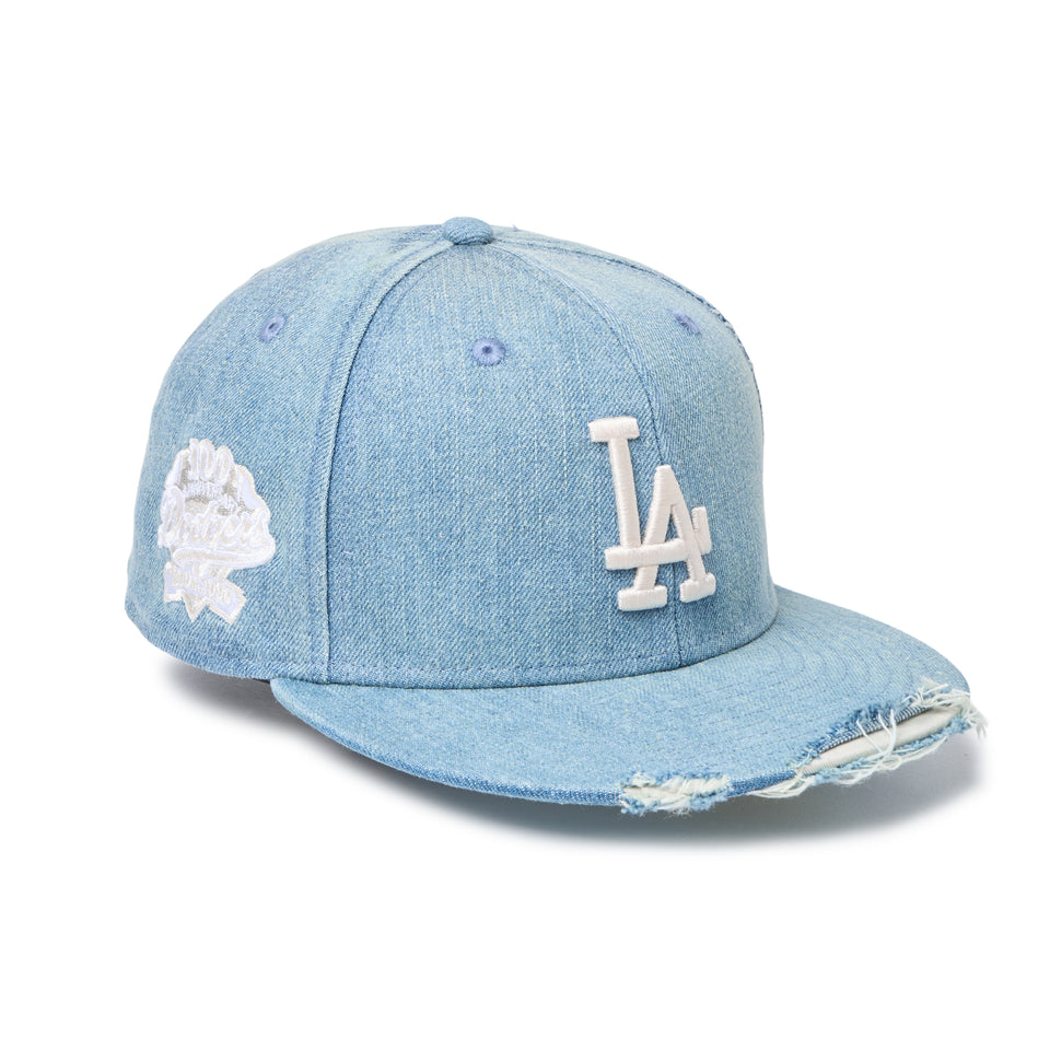 【希少品】59FIFTY Damaged Denim ロサンゼルス・ドジャース 59FIFTY MLB Damaged Denim ロサンゼルス・ドジャース ウォッシュド