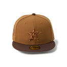 59FIFTY Tonal Logo ヒューストン・アストロズ トーステッドピーナッツ/バーントウッド | NEW ERA ニューエラ公式オンラインストア